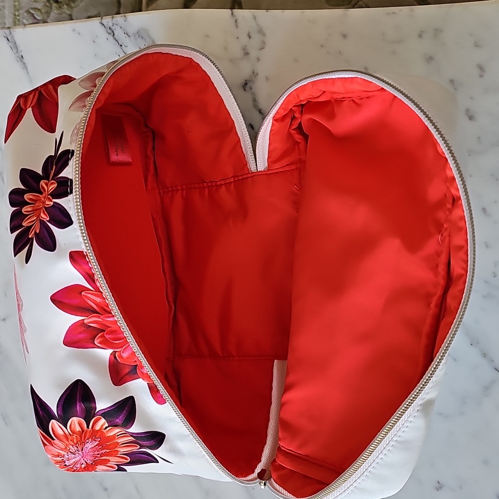 🌸HP🌸Clarins Limited Edition Travel/Makeup Floral Print Case NWOT - Picture 7 of 10